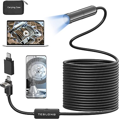 #ad 5MP Auto Focus Endoscope USB Borescope Inspection Camera Semi Rigid Cable 16.4ft $49.99