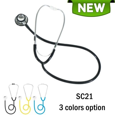 #ad CONTEC SC21 Aluminum Alloy Dual Head Chest Piece 3Colors Option Portable Medical $7.99