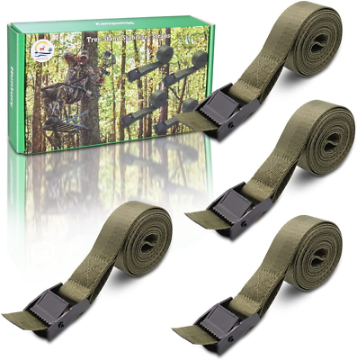 #ad 4Pcs Tree Stand Stabilizer Straps Hunting Gifts for Men Tree Stand Accessories $32.29