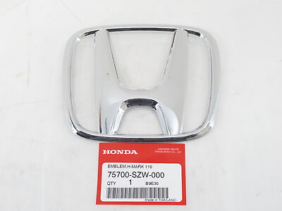 #ad Genuine OEM Honda 75700 SZW 000 Front Grill Emblem Badge Nameplate H Logo $24.06
