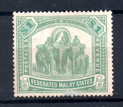 #ad Federated Malay States 1904 $1 mint with faults SG48 WS19549 GBP 14.00