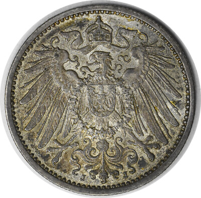 #ad 1908 J Germany 1 Mark KM14 AU Uncertified #931 $104.00