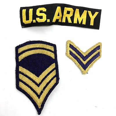 #ad US Army Tape amp; Chevron Stripes Patch Lot Of 3 $12.00