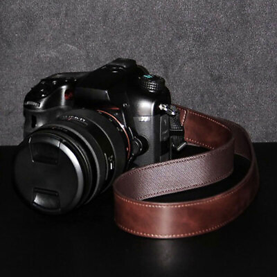 #ad DSLR Camera Strap Belt All camera Quick Release Neck Shoulder leather Lanyard^^ $10.89