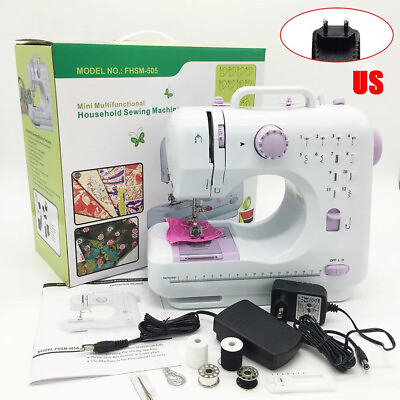 #ad Portable Sewing Machine Electric Crafting Mending Machine 12 Built In Stitches $33.99