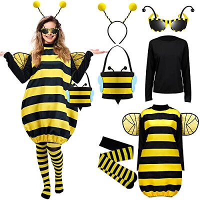 #ad Bee Costume Kit Halloween Bee Cosplay Costume Women Bee Costume XX Large $79.98