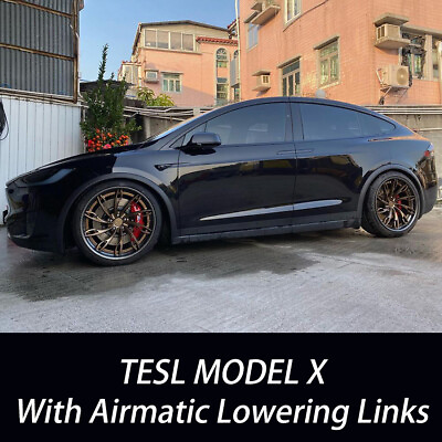 #ad For Tesla Model X Air Suspension Adjustable Lowering Kit Linkage Links Module $129.99
