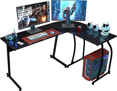 #ad Home Office Desk L Shaped Desk Corner Computer Gaming Laptop Table Workstation $65.58