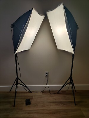 #ad MOUNTDOG Soft box Lighting Kit 2x19.7quot;x27.5quot; Photography Continuous Lighting $100.00