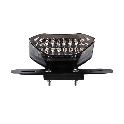 1 Motorcycle Integrated LED Tail Turn Signal Brake License Plate Light 12V Parts $14.59