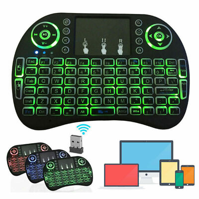 #ad US Mini i8 Wireless Keyboard 2.4G with Touchpad for PC Android Desktop PC TV Box $8.44