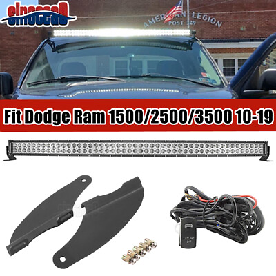 Roof 52quot; Curved Light Bar Mounting Wire Kit For Dodge Ram 1500 2500 3500 10 19 $118.49