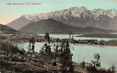 #ad Lake Wakatipu New Zealand Early Postcard Unused $12.00