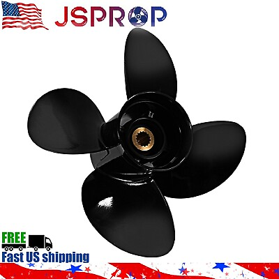 #ad OEM 15x13 Boat Propeller fit Yamaha Engines 130 300HP 15 Tooth 4 Blades RH $175.00