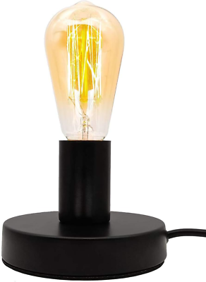 #ad Industrial Table Lamp Base E26 E27 Ceramic Base Holder Vintage Small Desk Lamp $14.07