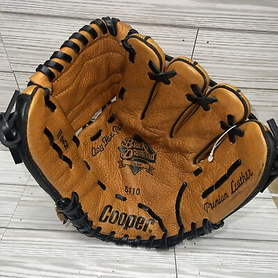 #ad Cooper Black Diamond Series 11 Inch RHT Tan Baseball Glove 5110 $34.00