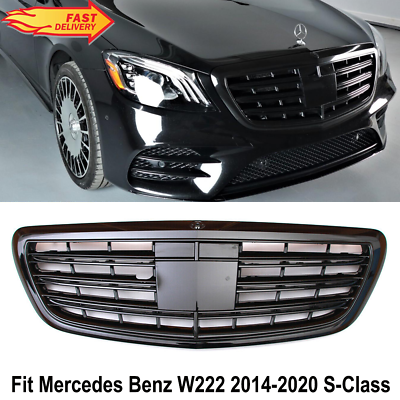 #ad NEW Black Grille Grill For Mercedes W222 2014 2016 S350 S450 S500 S550 S560 S600 $194.00