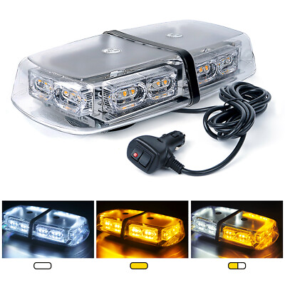 Xprite 36 LED Strobe Light Bar w Magnetic Base Car Rooftop Emergency Warning $31.39