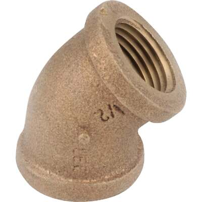 #ad Anderson Metals 1 2 In. 45 Deg. Red Brass Elbow 1 8 Bend 738107 08 Anderson $12.45