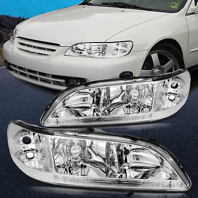 #ad Headlights Assembly For 1998 2002 HONDA ACCORD Left Right Side $59.99