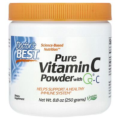 #ad Doctor s Best Pure Vitamin C Powder with Q C 8 8 oz 250 g Gluten Free Soy Free $21.64