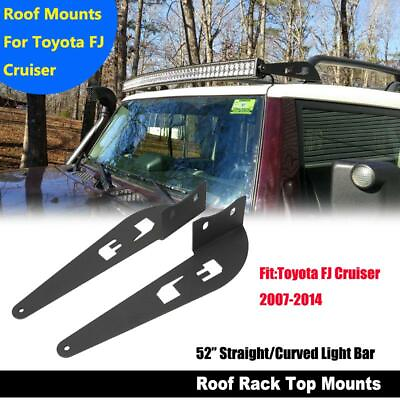52quot; Straight Curved LED Light Bar Mount Brackets For Toyota FJ Cruiser 2007 2014 $42.99