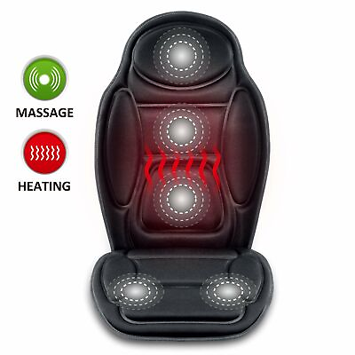#ad 【Snailax Shop】Vibration Back Massage Seat cushion pad with heat Back Massager $49.50
