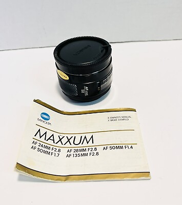 #ad Minolta AF 50mm 1:1.7 22 Camera Lens W T Manual $29.99