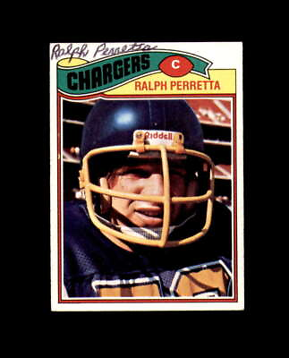 #ad Ralph Perretta Signed 1977 Topps San Diego Chargers Autograph $10.00
