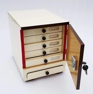 #ad New Wooden Microscope Prepared Slide Storage Cabinet for 500 Slides $140.00