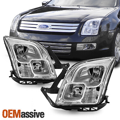 #ad Fits 2006 2009 Ford Fusion Headlights Replacement Factory Style Lights Lamps set $158.99