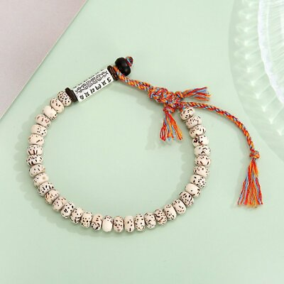 #ad Tibetan Buddhist Braided Lucky Knot Bracelet Beaded Handmade Bracelet Women Men $9.70