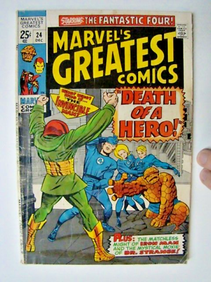 #ad Marvel#x27;s Greatest Comics #24 Fantastic Four Jack Kirby Art Giant Issue 1969 VG $5.94
