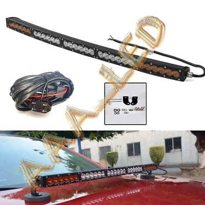 #ad #ad 40 inch LED Light Bar Dual Color Spot Flood Combo Work UTE Truck SUV ATV 38quot; 39quot; $189.51