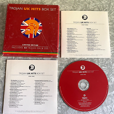 #ad Trojan Box Set UK Hits 3 Disc CD Symarip 2002 Skatalites Jimmy Cliff Melodians $29.89