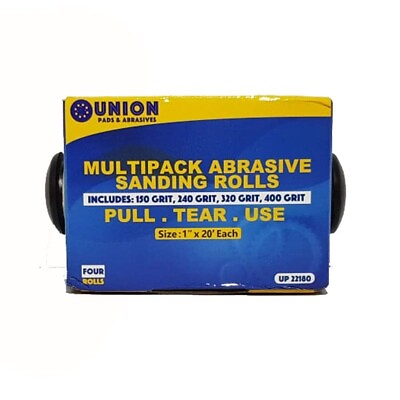 #ad Abrasive 4 Roll Multi Pack: 1quot; x 20#x27; Cloth Rolls. Ideal for Wood Turners $18.15