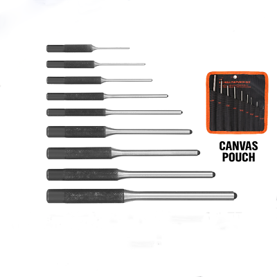 #ad 9Pcs Roll Pin Punch Set Gunsmithing Kit Removing Repair Tool with Holder Spring $12.99