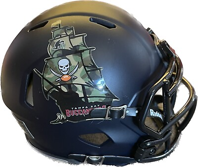 #ad Tampa Bay Buccaneers boat Custom Mini Helmet STS Salute to Service Themed Black $65.00