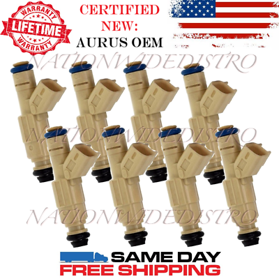 #ad 8x OEM NEW AURUS Fuel Injectors for 99 01 Mercury Mountaineer Ford Explorer 5.0L $149.99