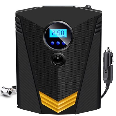 #ad 12V Digital Tire Inflator for Auto Car Motorcycle Portable Inflatable Pump $51.99