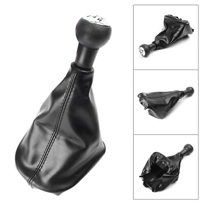 #ad For Car PEUGEOT 307 2001 2008 Gear Shift Knob Shifter Manual Leather Control $18.82