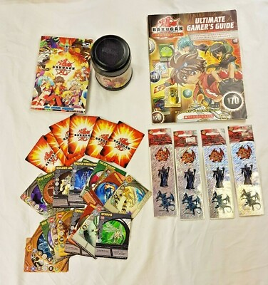 #ad BUNDLE Bakugan Lot cards thermos Books stickers items Collection Mini $23.99
