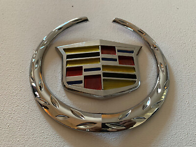 #ad For Cadillac Front Grille 6quot; Emblem Hood Badge Logo Chrome Color Symbol Ornament $19.95