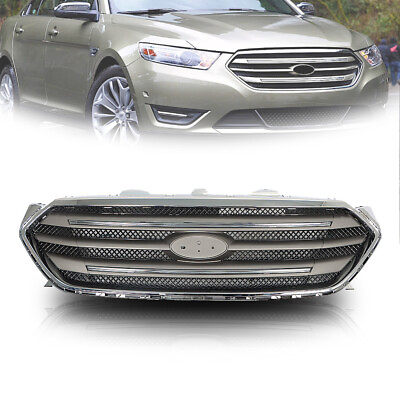 #ad Front Grille Bumper Upper For 2013 2019 Ford Taurus Replacement Chrome Mesh $81.49