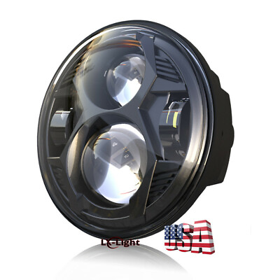 #ad 2024 Newest Black 5.75#x27;#x27; 5 3 4 inch LED Hi Lo Beam Headlight for Motorcycle Bike $35.99