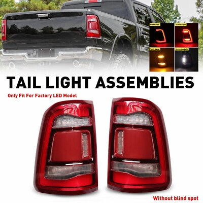#ad 2x Left amp; Right LED Tail Light For 2019 2022 Dodge Ram Rear Brake Stop Taillamp $305.99
