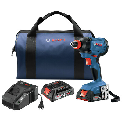 #ad Bosch GDX18V 1600B12 RT 18V 1 4quot; 1 2quot; Impact Driver Kit Certified Refurbished $91.45