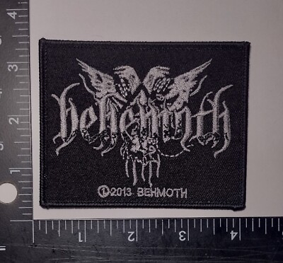 #ad Silver Behemoth Satanist Gdańsk 1991 Polish Extreme Metal Underground Patch $12.75
