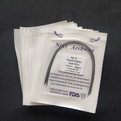 #ad #ad 10Pack Dental Super Elastic NITI Arch Wires Orthodontic Round Natural Form Arcos $8.99