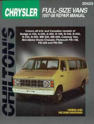 #ad Chrysler Full Size Vans 1967 88 Chilton Total Car Care Se ACCEPTABLE $18.66